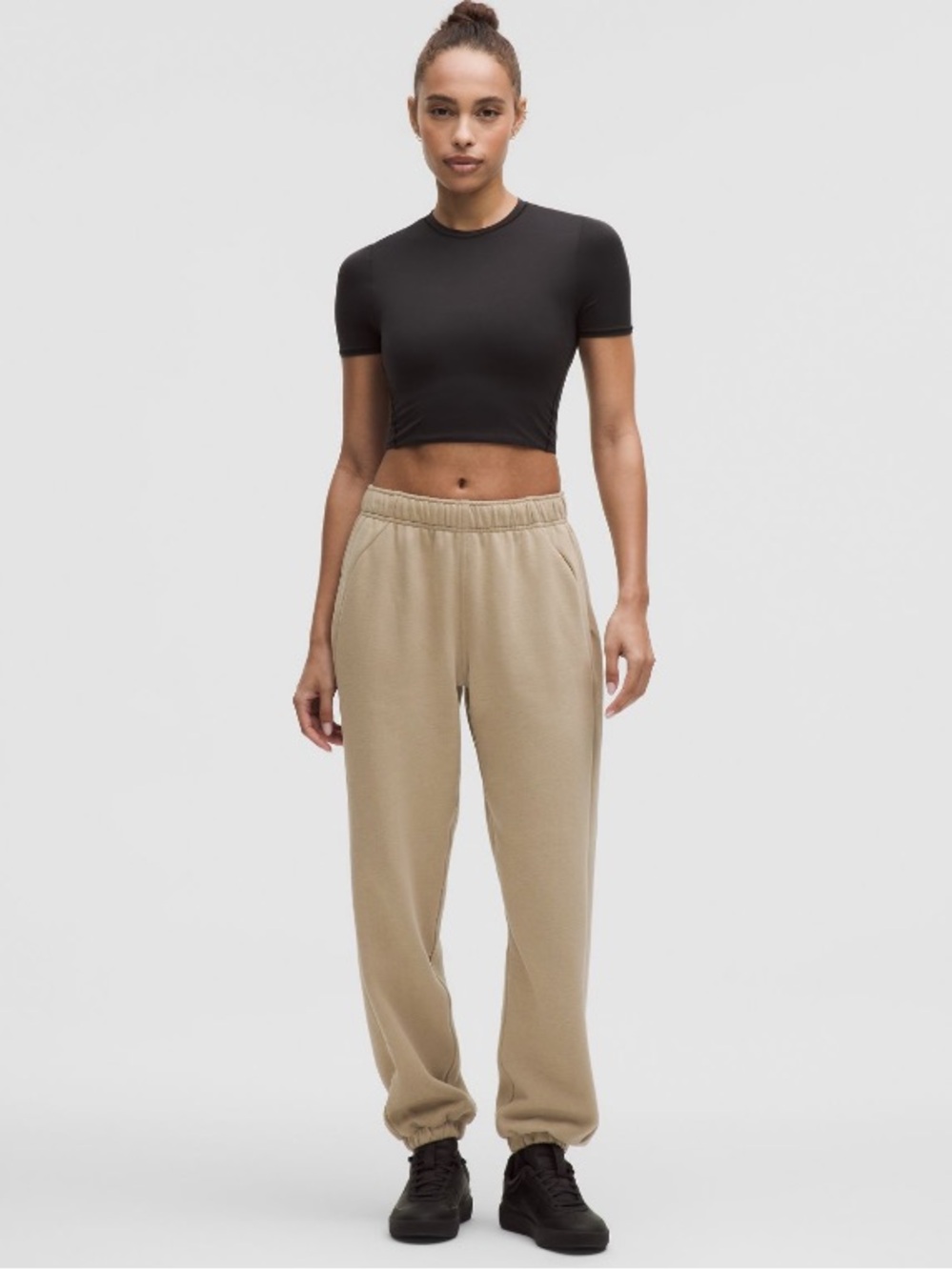 Worn Once! Lululemon Oversized Mid-Rise Scuba Jogger - Sheer Oak, XS
